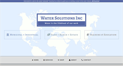 Desktop Screenshot of h2osolutions.com