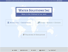 Tablet Screenshot of h2osolutions.com